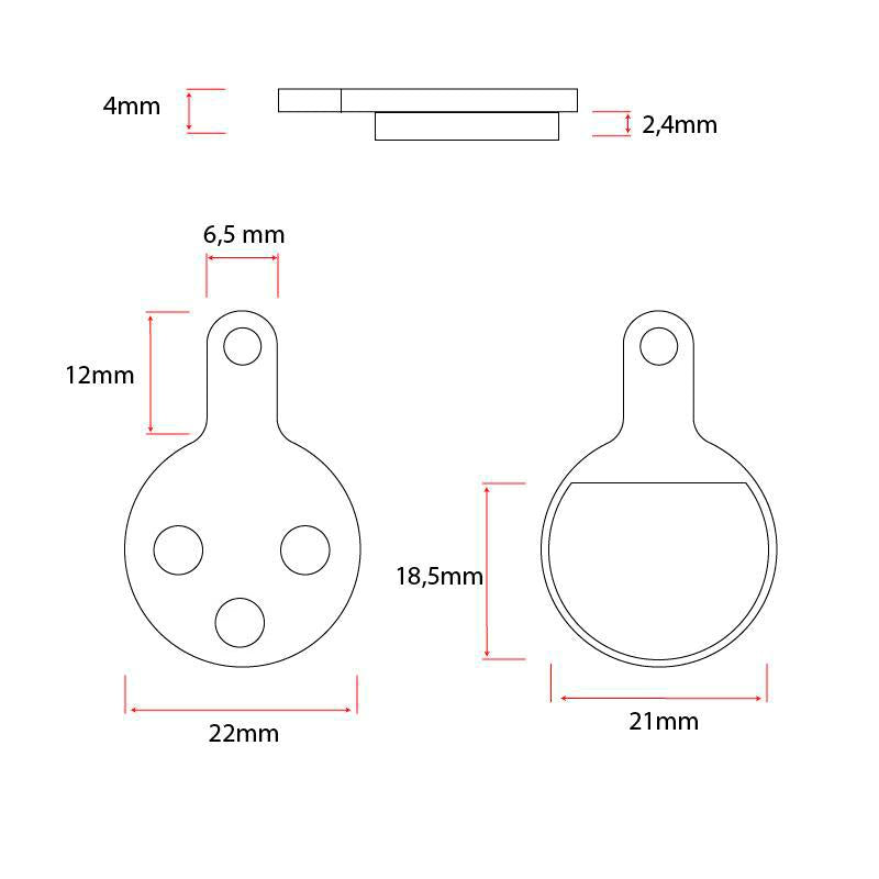 CT009-R pastilla resina- 2 juegos