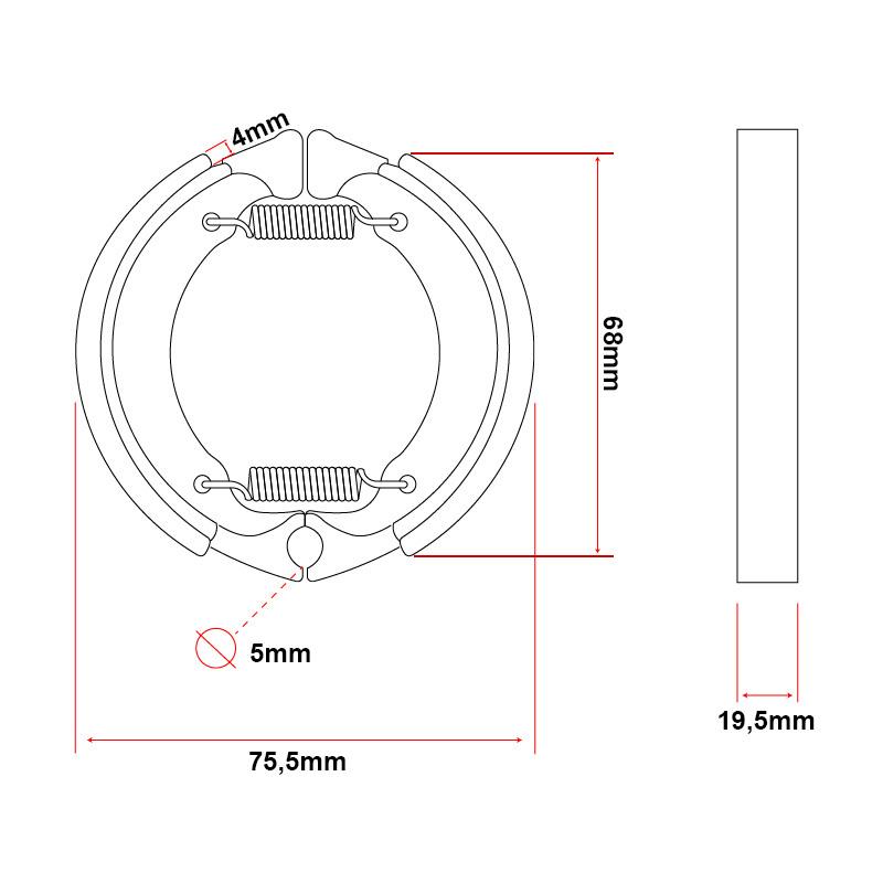 Câble de frein à tambour Xiaomi Mi3 lite et MI4 lite