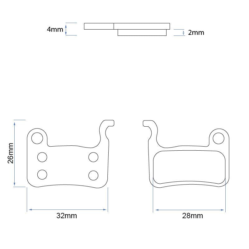 RS001-R pastilla resina para pinza xtech - 2 juegos
