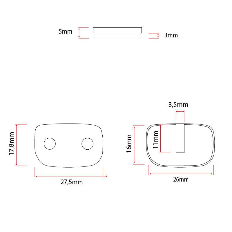 RS003-R pastilla resina - 2 juegos