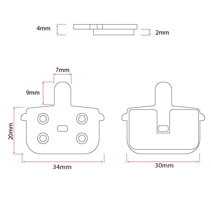 RT001-R pastilla resina - 2 juegos