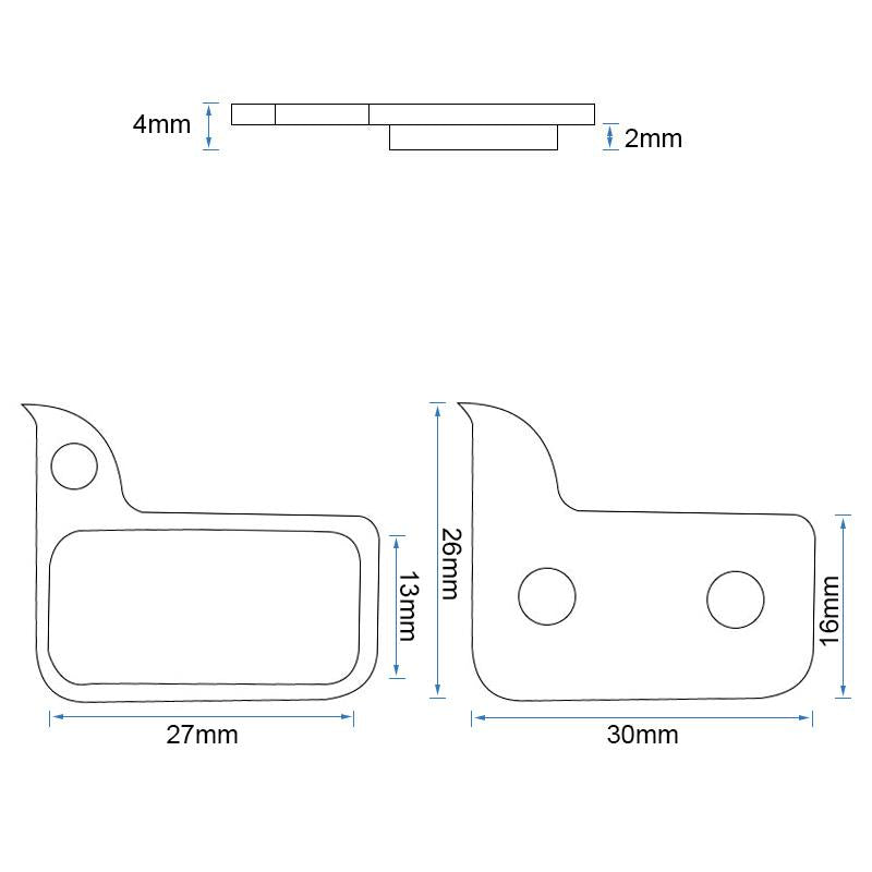 Pastilla de freno RT009-S sinterizada - Juego de 2