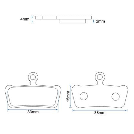 Pastilla de freno RT013-R resina - Juego de 2