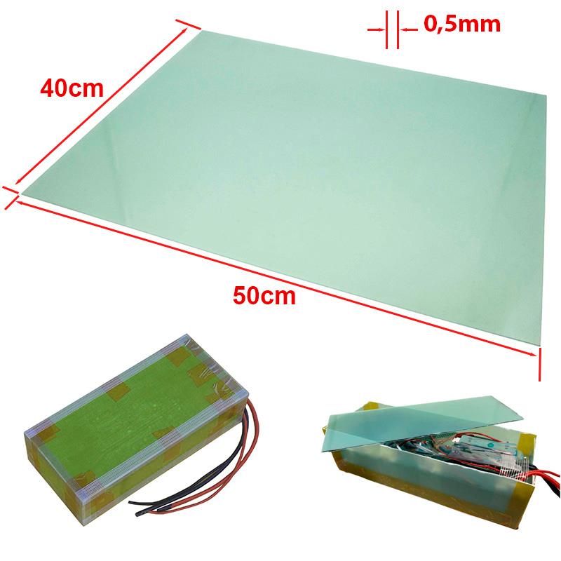 plancha fibra de vidrio 50x40cm