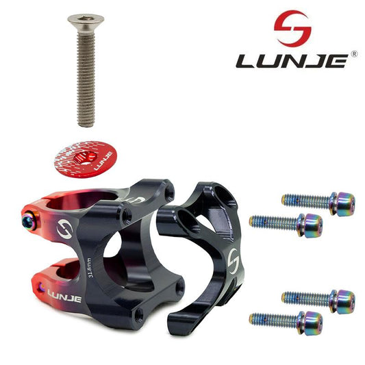 Potencia para manillares de 31,8mm EWPM-002 negro-rojo