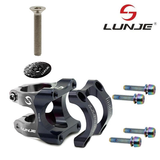 Potencia para manillares de 31,8mm negro gris