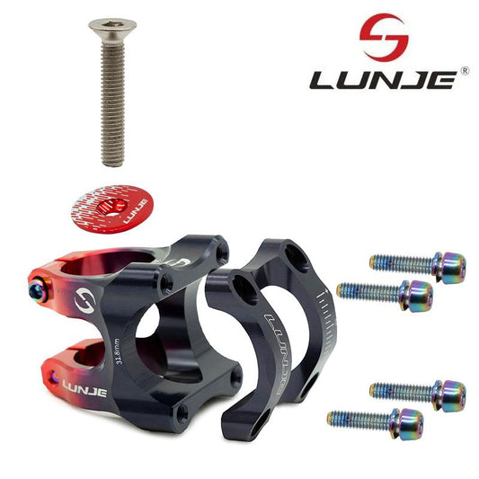 Potencia para manillares de 31,8mm negro-rojo