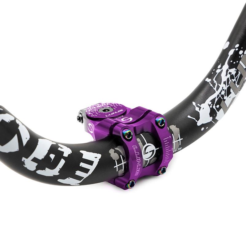 Potencia para manillares de 31,8mm violeta-gris