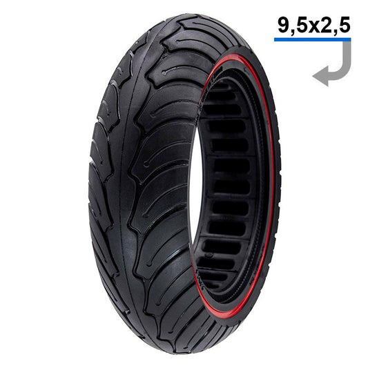 Rueda maciza ultraligera 9,5x2,5 azul para NIU