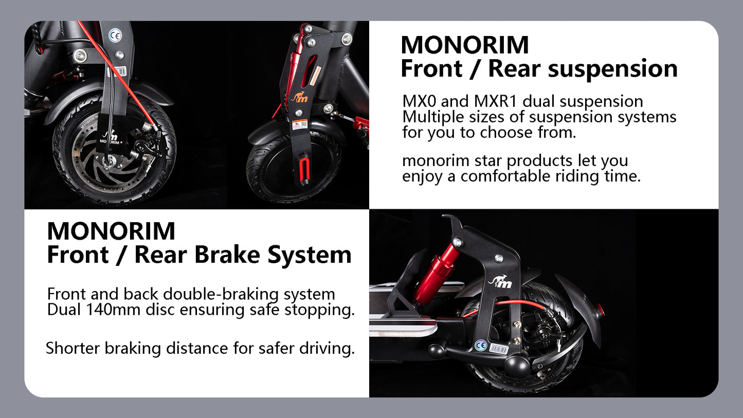 PATINETE DUAL MONORIM SUV S1 (Sin homologación, solo para "circuito")