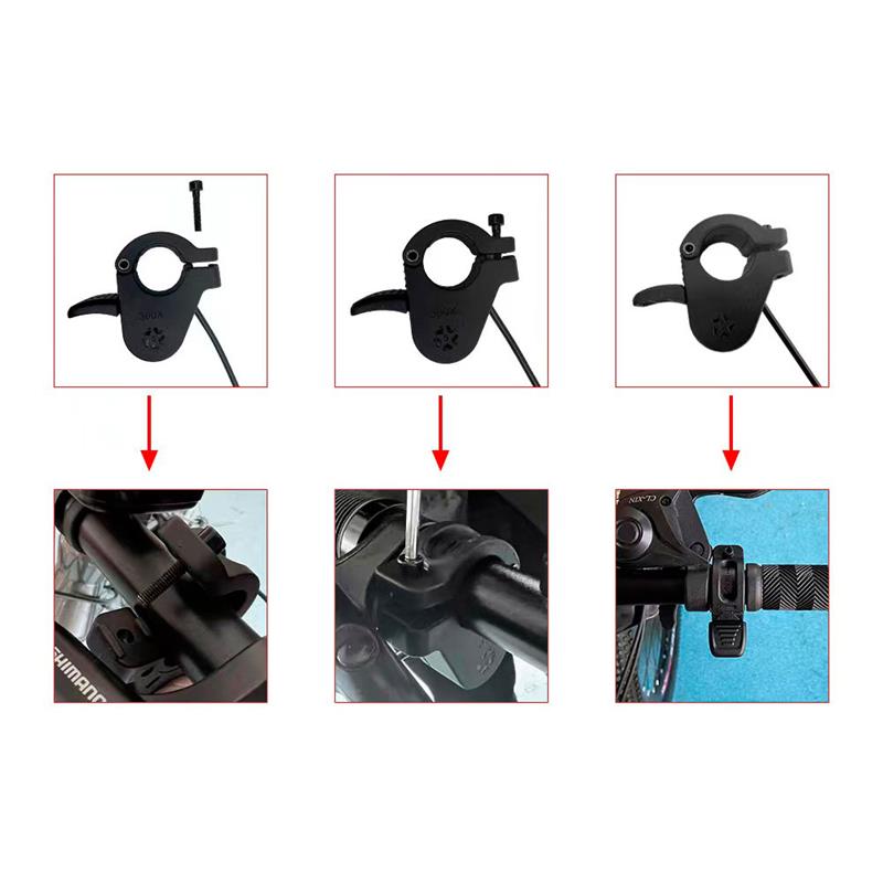 Accélérateur à plein régime avec connecteur étanche noir de 25 cm (Smartgyro)