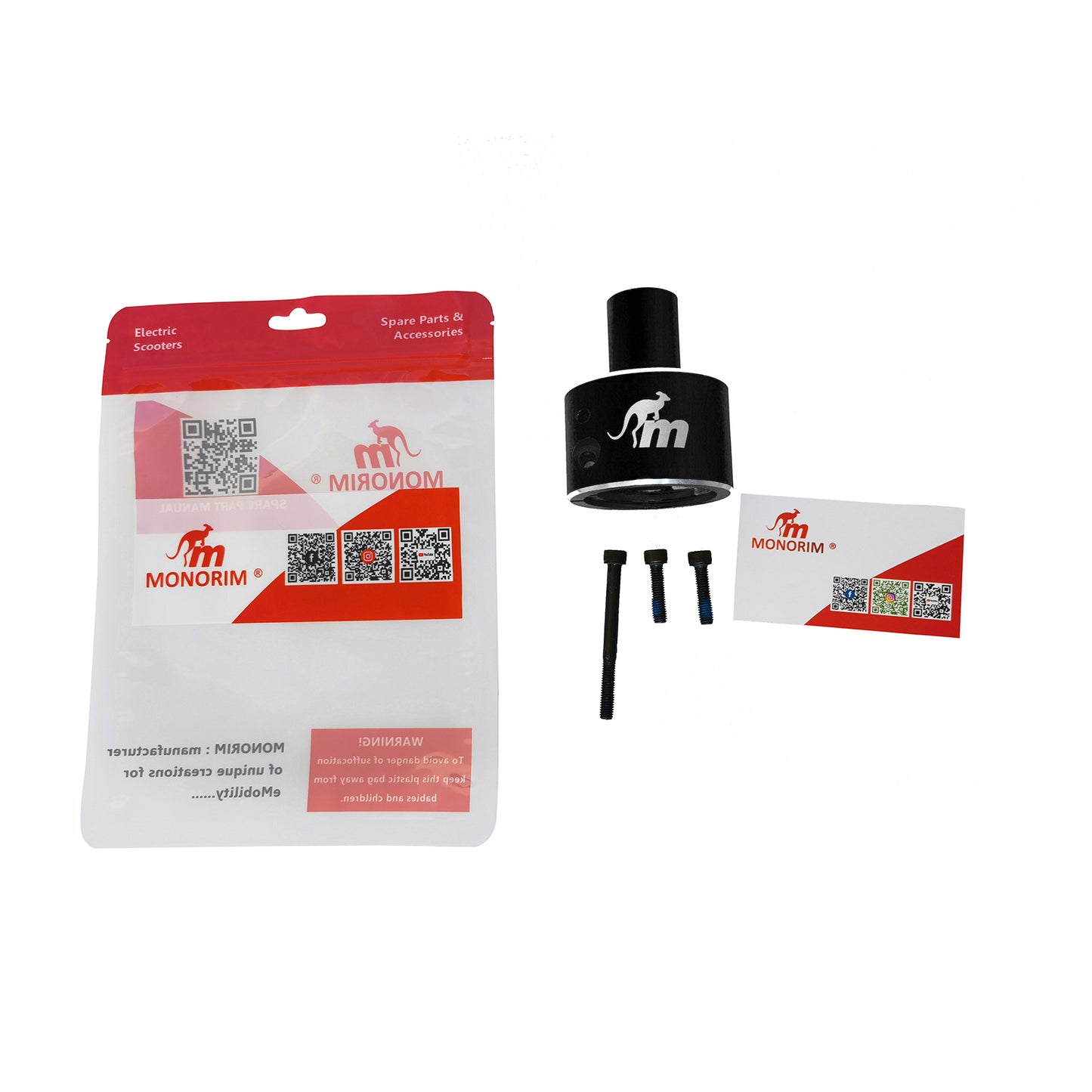 ADAPTATEUR NINEBOT POUR MÂT 3CM AVEC SUSPENSION AVANT