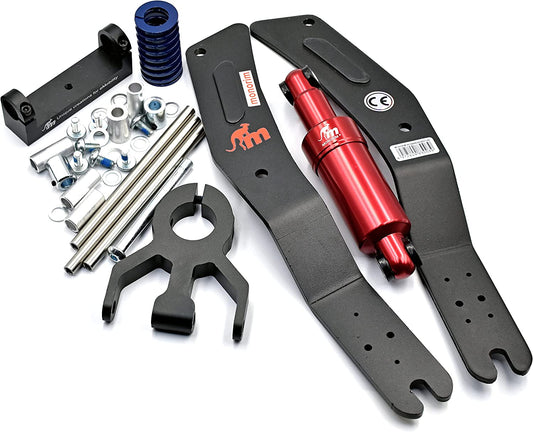 Amortiguador doble dm para suspensión delantera para scooter eléctrico xiaomi m365, 1s, essential, pro 2(MONORIM)