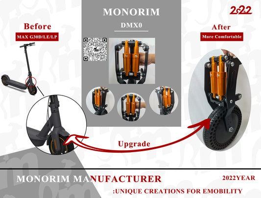 Suspension doble para ninebot max g30 ( MONORIM)