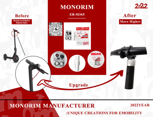 Acople/extensor para manillar de bici xioami/ninebot g30 (MONORIM)