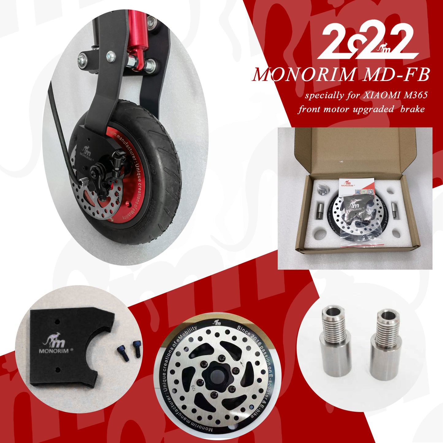 Tapa para xioami con acople de freno delantero(MONORIM)