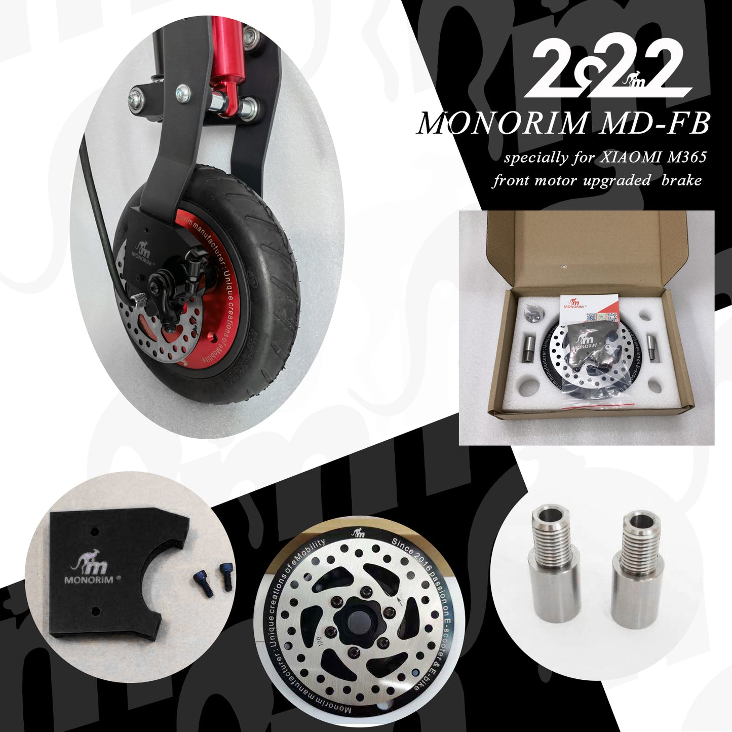 Tapa para xioami con acople de freno delantero(MONORIM)