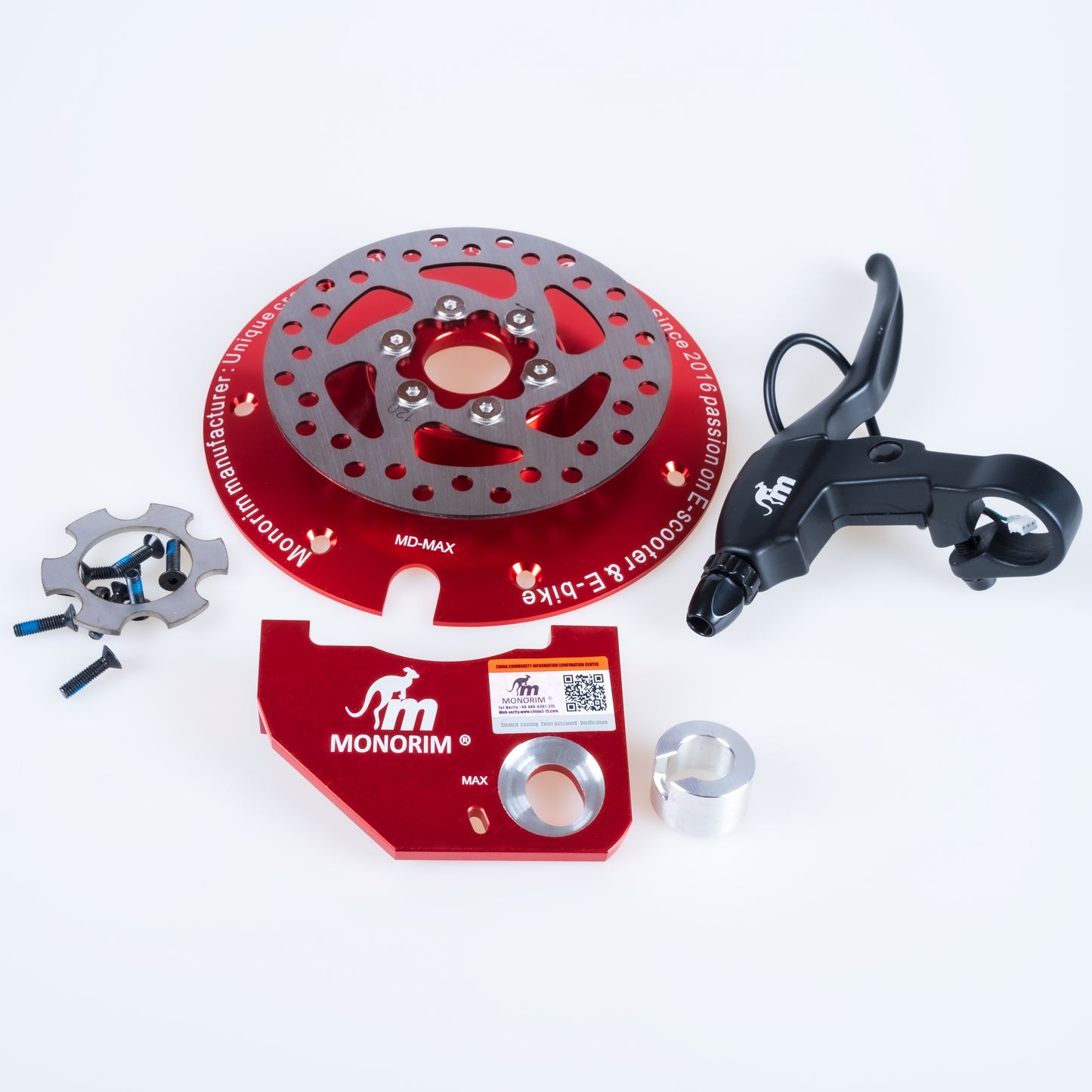 Tapa para motor ninebot g30 (original) con acople de freno y maneta (MONORIM)