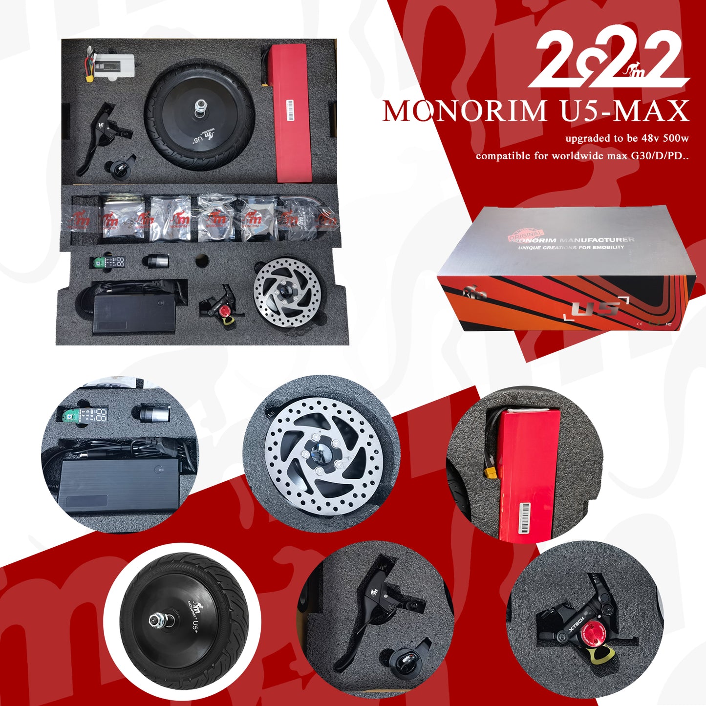 PACK 48V MONORIM & XIAOMI/SEGWAY G30