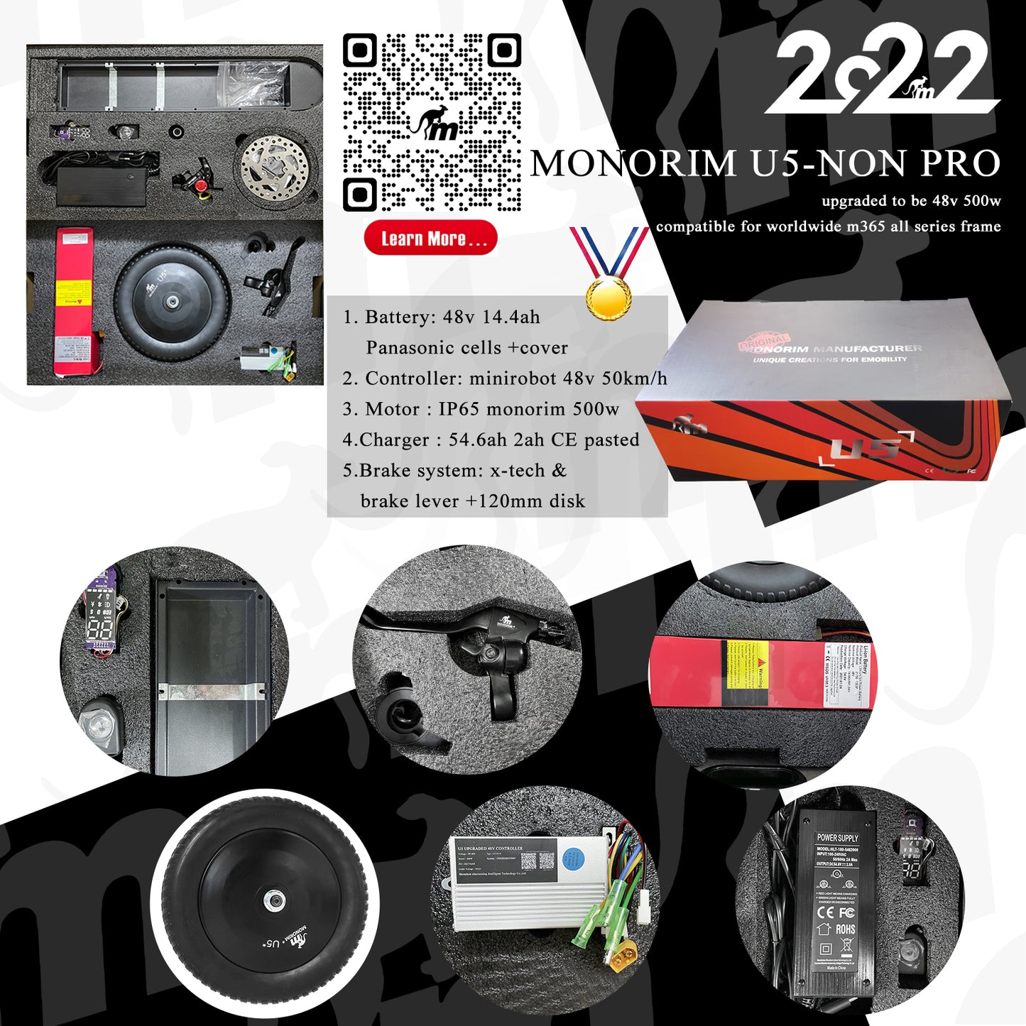 PACK 48V MONORIM & XIAOMI/SEGWAY G30