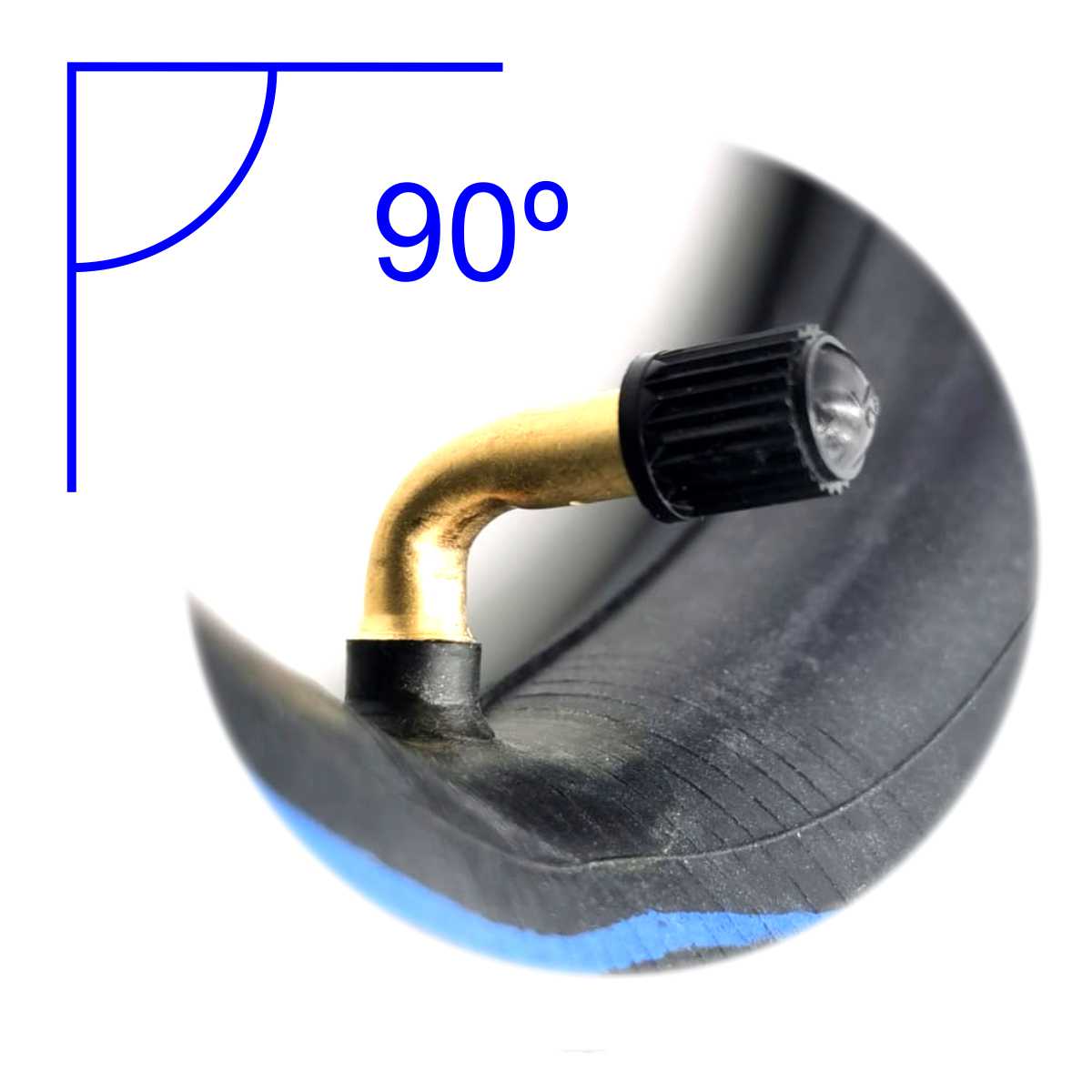 Cámara de aire 10×2,5 – Válvula recta, curva 90º y curva 135º