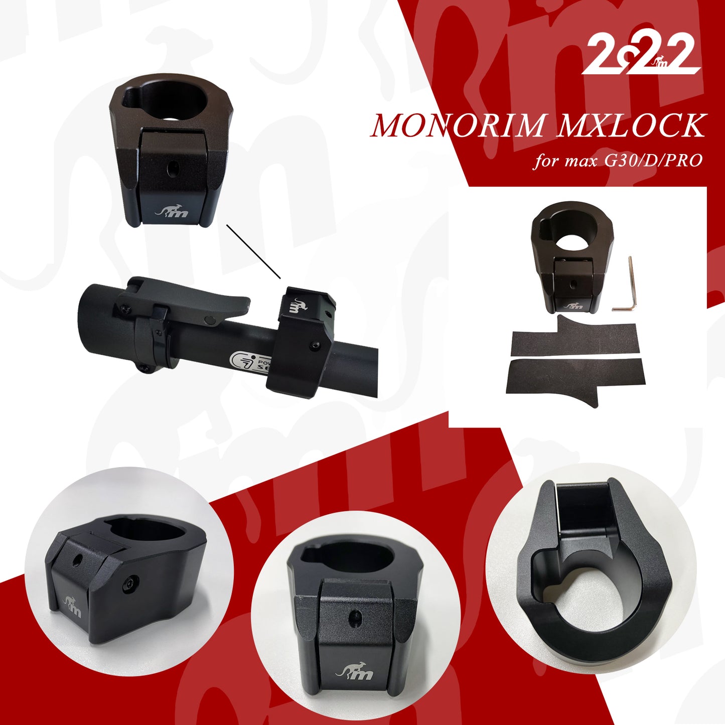 Soporte seguridad cierre NINEBOT MAX G30