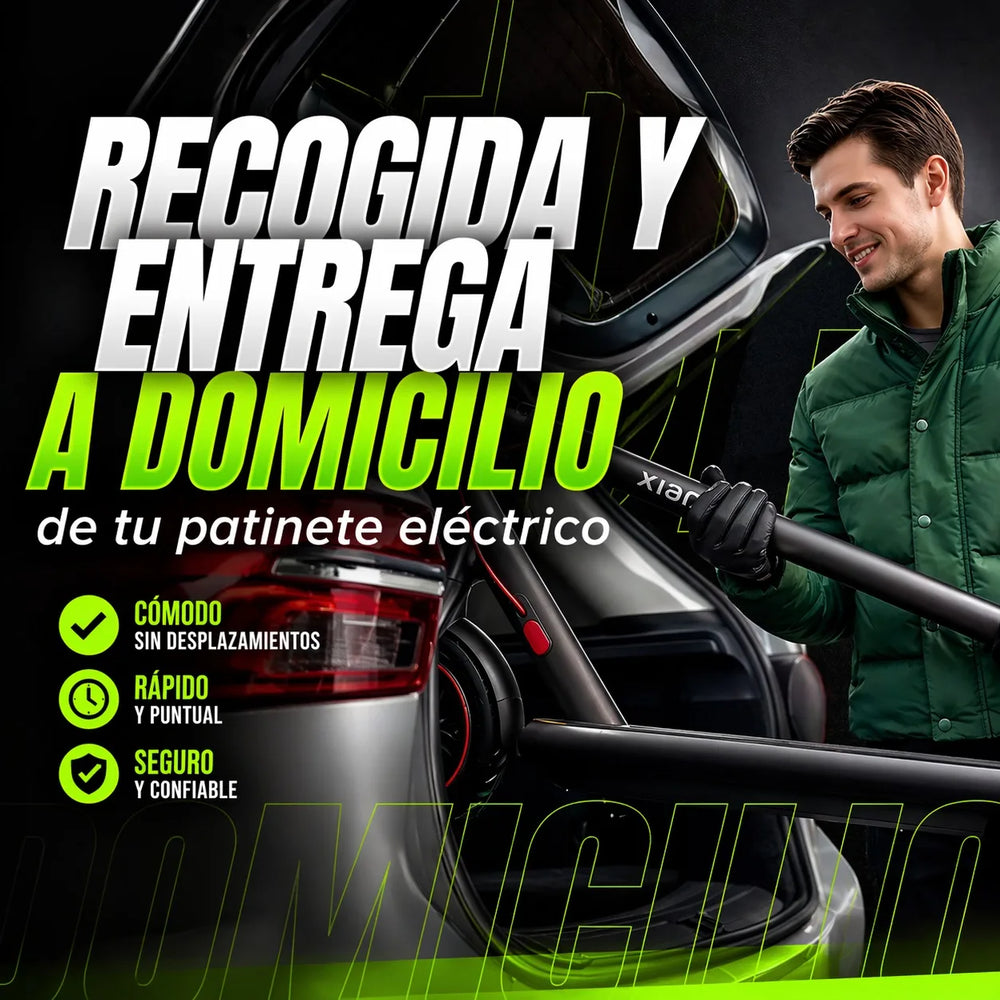 Recogida y entrega a domicilio de tu patinete eléctrico - ¡ Mira el vídeo de la descripción !