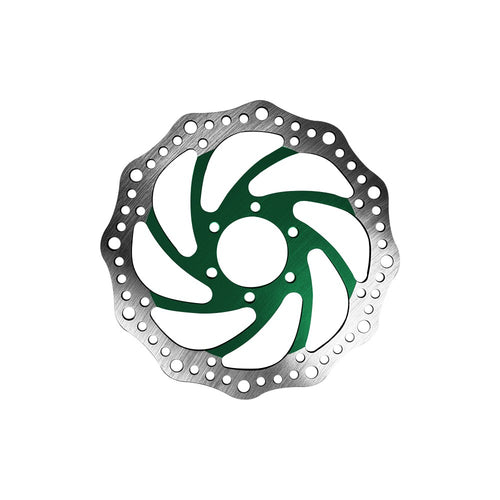 Disco de freno R6 160 mm distancia entre centros 48 mm (3 colores) (Verde)
