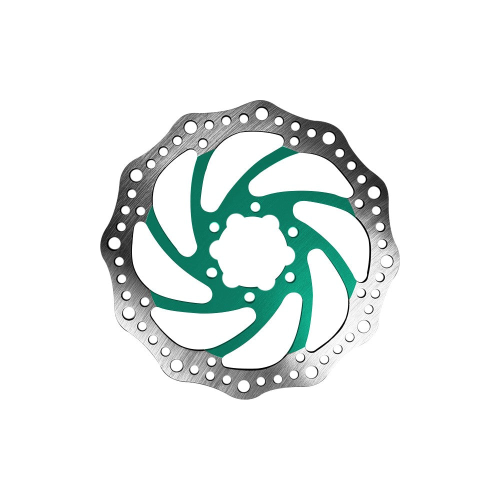 Disco de freno R6 160mm separación 44mm (3 colores) (Verde)