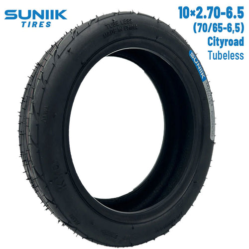 Neumático rueda cubierta tubeless 10x2,70-6,5 (70/65-6,5) Cityroad [Suniik]