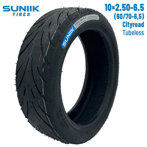 Neumático rueda cubierta Tubeless 10x2,50-6,5 Cityroad [Suniik]
