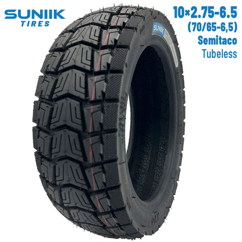 Neumático rueda cubierta 10x2,75-6,5 (70/65-6,5) Semitaco - Tubeless [Suniik]