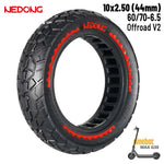 Rueda maciza roja 10×2,5-6,5 – Offroad (44MM) [Nedong]