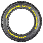 Rueda maciza roja 10×2,5-6,5 – Offroad (44MM) [Nedong]