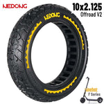 Rueda maciza amarilla offroad 10x2,125-6,5 42,5mm [Nedong]
