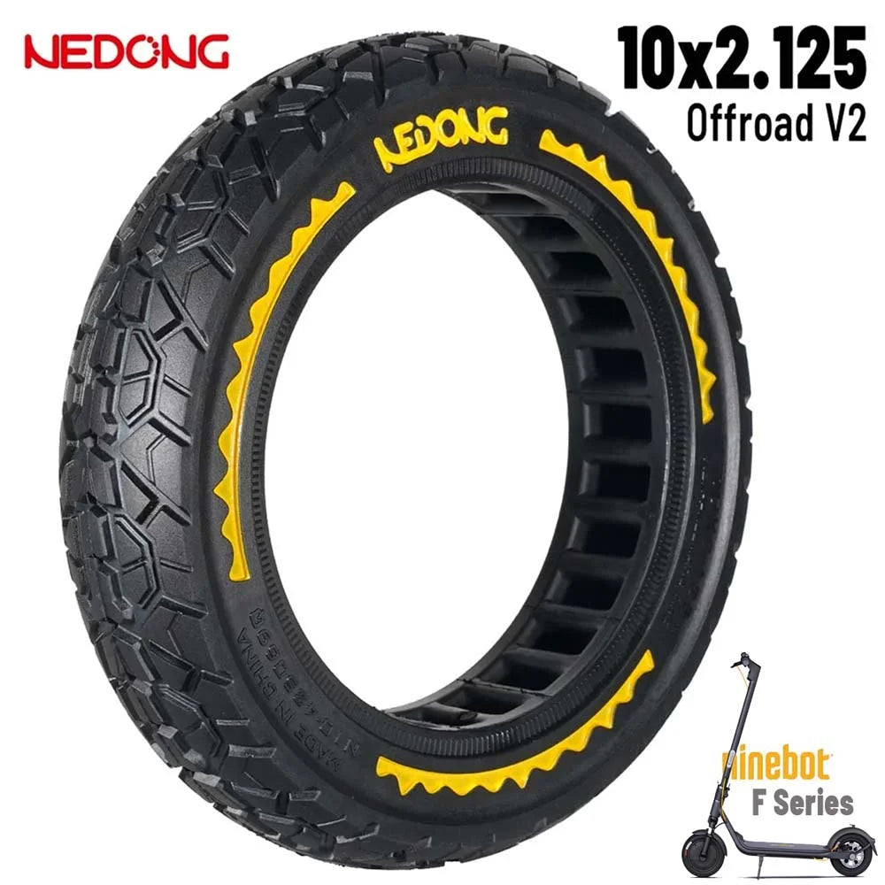 Solides Offroad-Rad 10×2.125-6.5 42.5mm Rot [Nedong] 