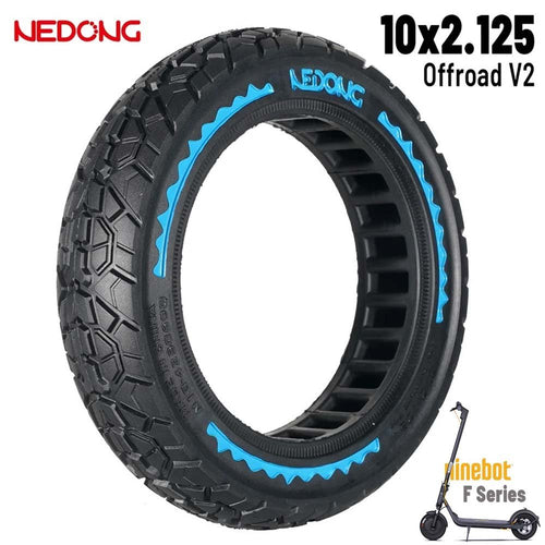Rueda maciza AZUL offroad 10x2,125-6,5 42,5mm [Nedong]