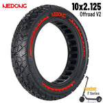 Solides Offroad-Rad 10×2.125-6.5 42.5mm Rot [Nedong] 