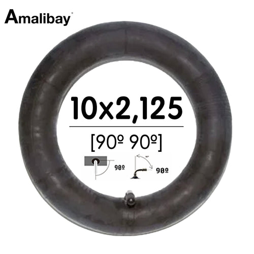 Cámara de aire 10x2,125 (válvula 90º 90º) [Amalibay]
