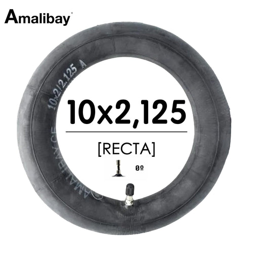 Cámara de aire 10x2/2,125 (válvula recta) - Premium [Amalibay]