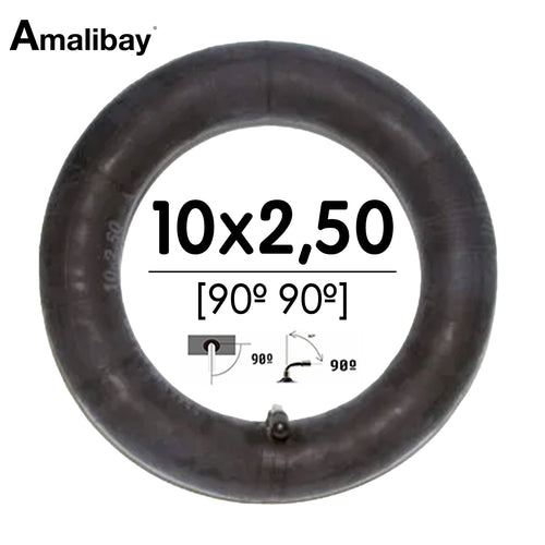 Cámara de aire 10x2,5 (válvula 90º 90º) - Premium [Amalibay]