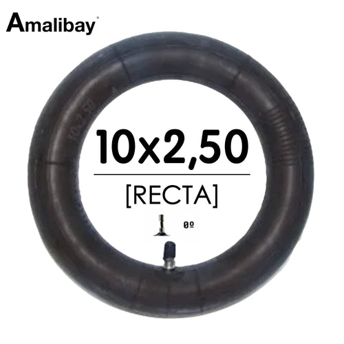 Cámara de aire 10x2,5 (válvula recta) - Premium [Amalibay]