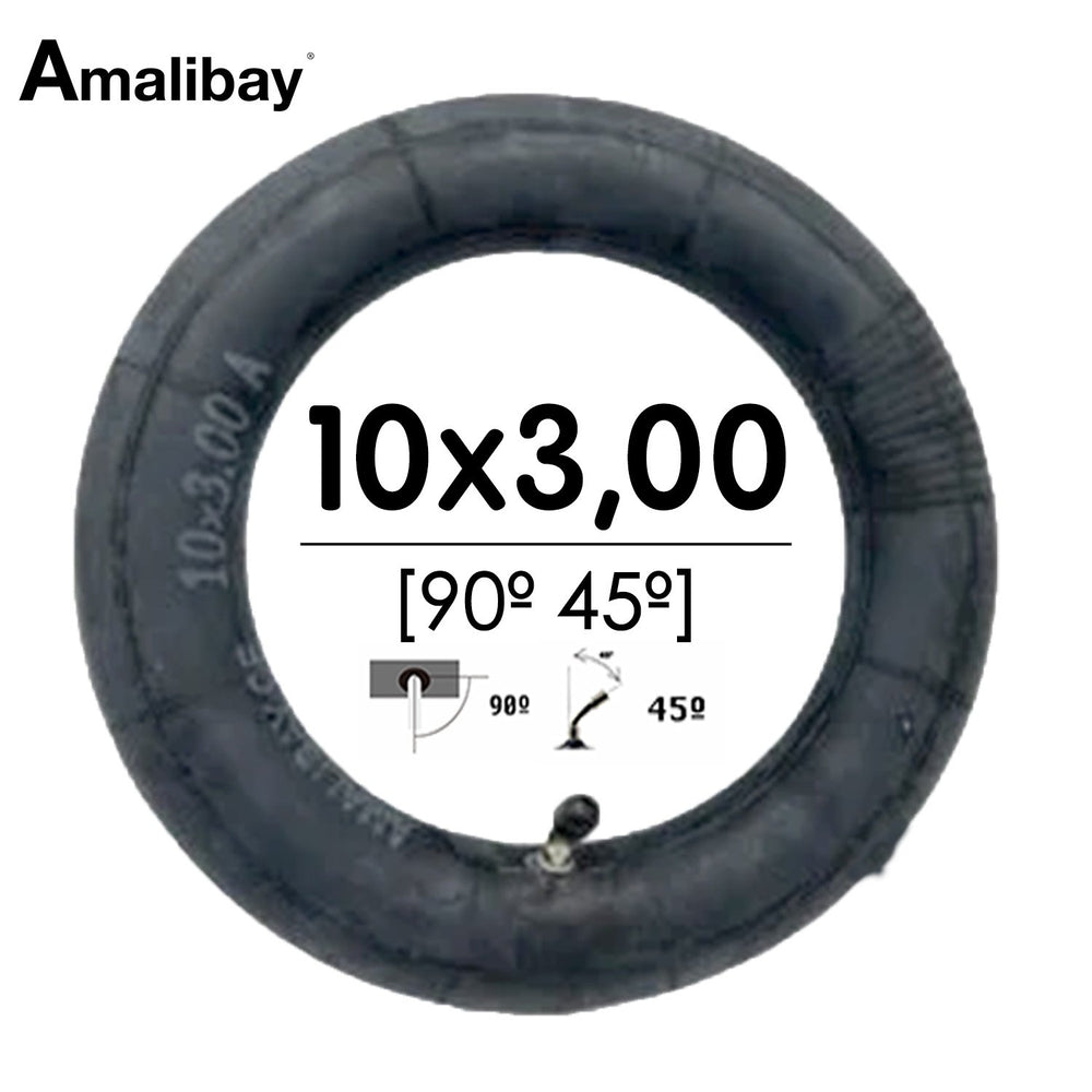 Cámara de aire 10x3 - 255x80 (válvula 90º 45º) [Amalibay]