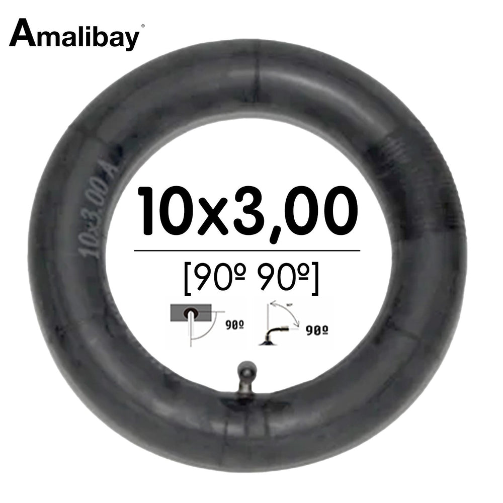 Cámara de aire 10x3 - 255x80 (válvula 90º 90º) - Premium [Amalibay]