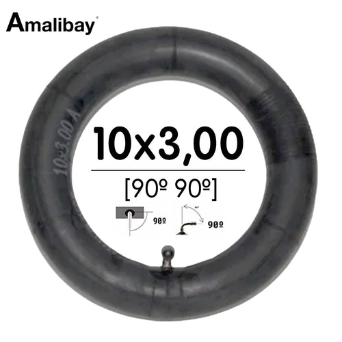 Cámara de aire 10x3 - 255x80 (válvula 90º 90º) - Premium [Amalibay]