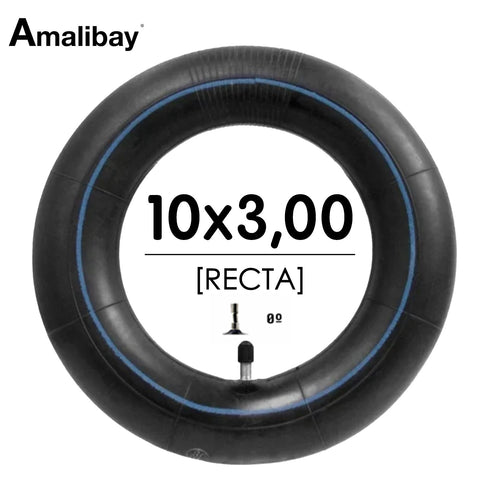 Cámara de aire 10x3 - 255x80 (válvula recta) [Amalibay]