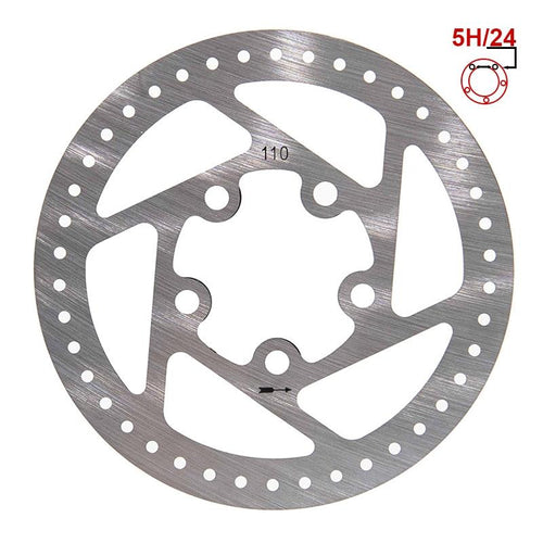 Bremsscheibe 110mm 5H silber für Xiaomi