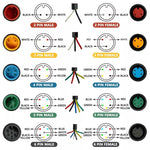 Conector waterproof 8mm 2 pin