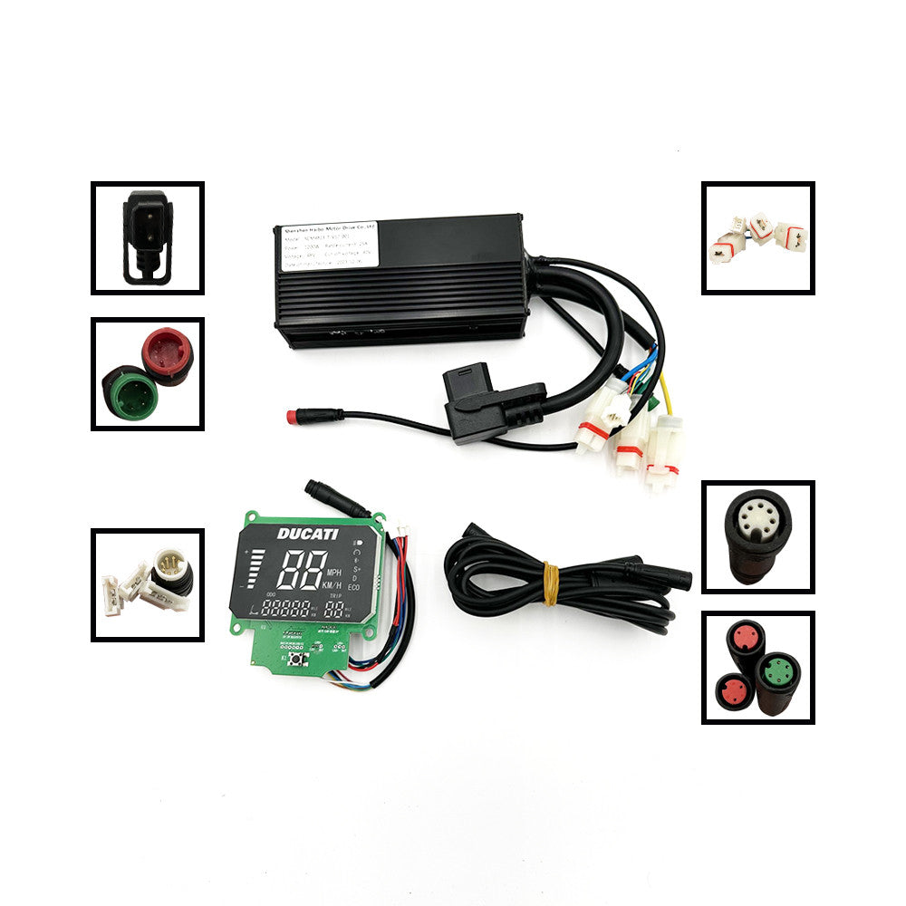 Kit Display y controladora Ducati 48V Scramble E-Cross enchufe C18