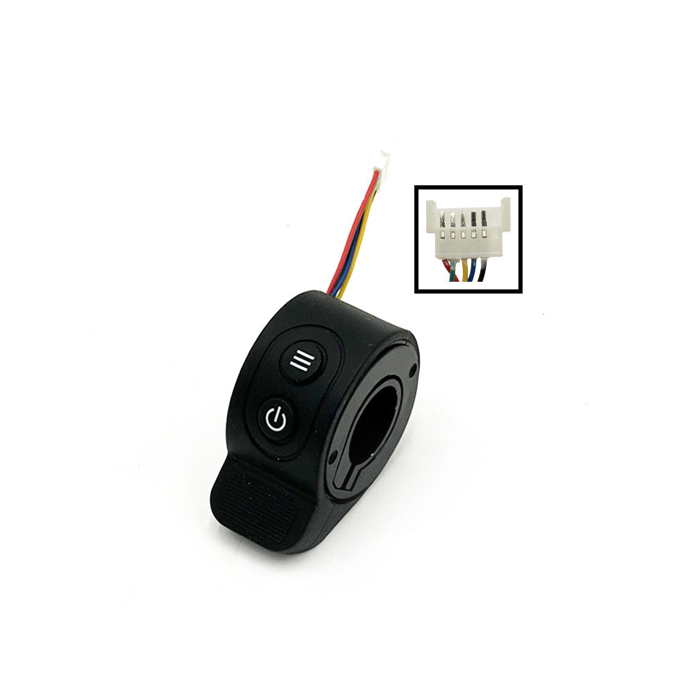 Acelerador 2 interruptores azul Ceoctec Bongo Serie A (Negro)